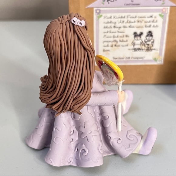 Kneeded Friends The Kneeded Angels Ashley #6616 Doll with Lollipop Figurine NIB - Picture 5 of 13